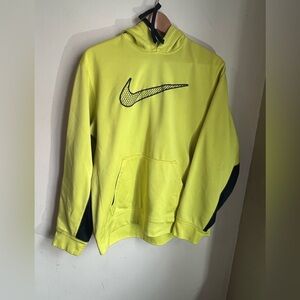 Nike Bright Yellow Pullover hoodie with Black Swoosh